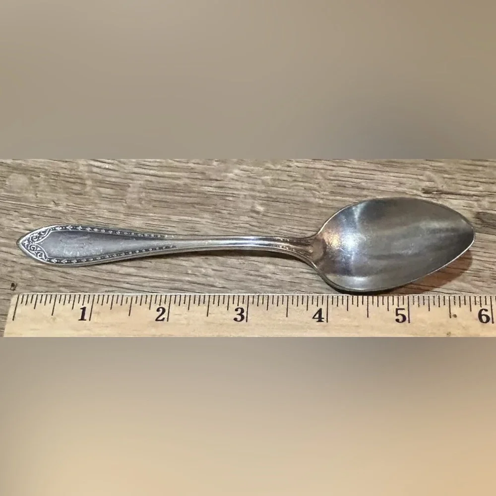 Vintage 1910 Sheraton Community Silver Plate 6 Inch Demitasse Spoon